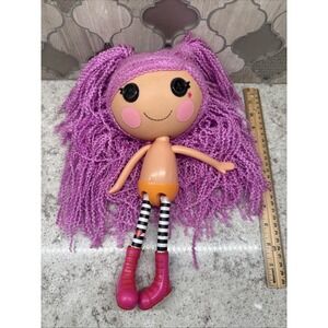 Lalaloopsy Full Size 12" Doll with button eyes & purple hair  Pink Boots 04-01